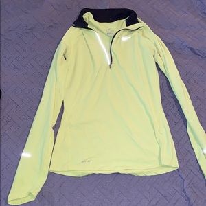 Highlighter yellow Nike Dri-Fit pullover